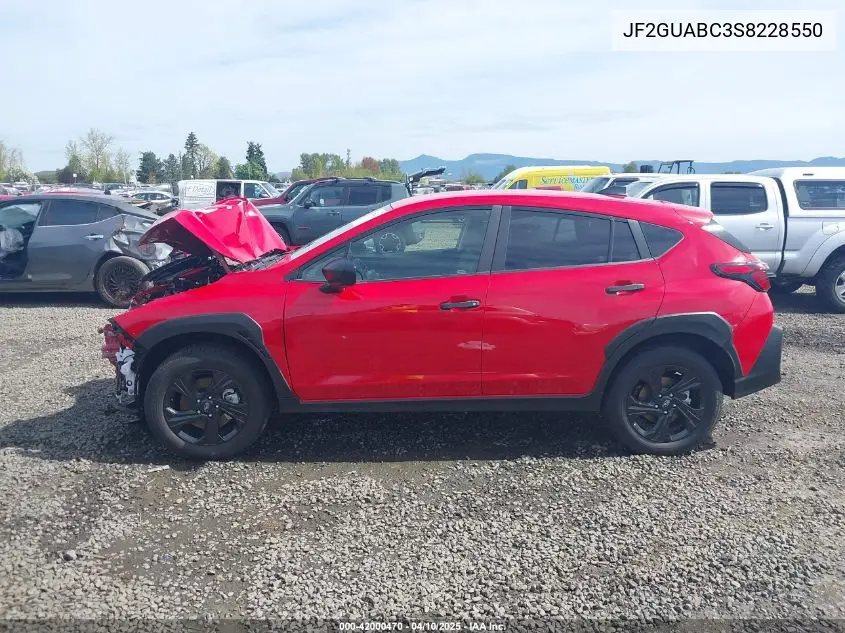 2025 Subaru Crosstrek VIN: JF2GUABC3S8228550 Lot: 42000470