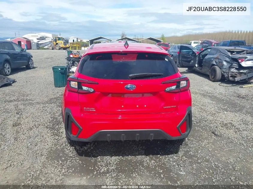 2025 Subaru Crosstrek VIN: JF2GUABC3S8228550 Lot: 42000470