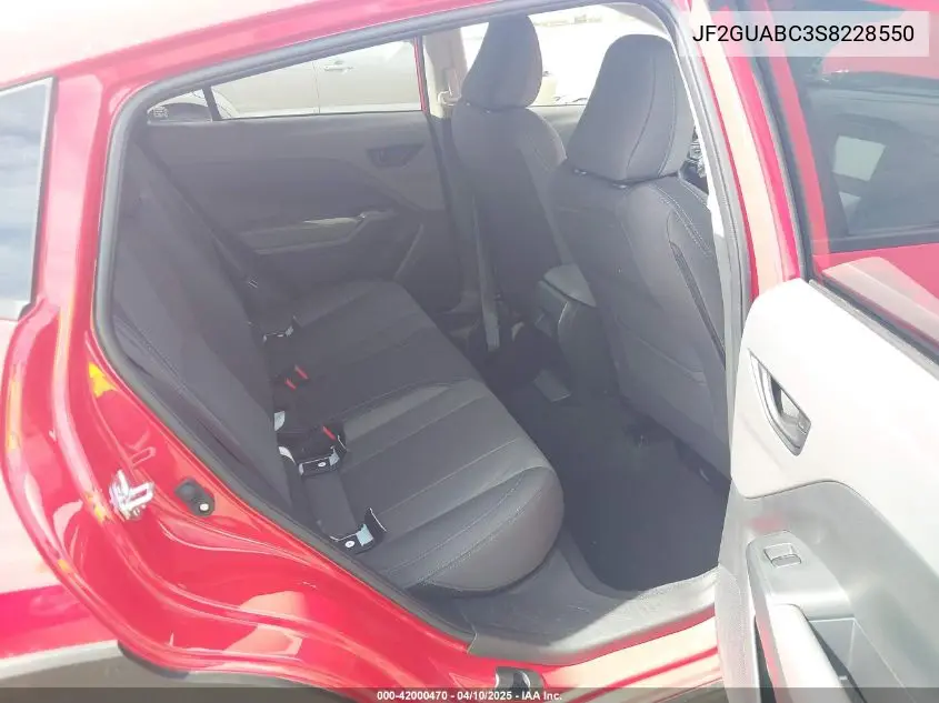 2025 Subaru Crosstrek VIN: JF2GUABC3S8228550 Lot: 42000470