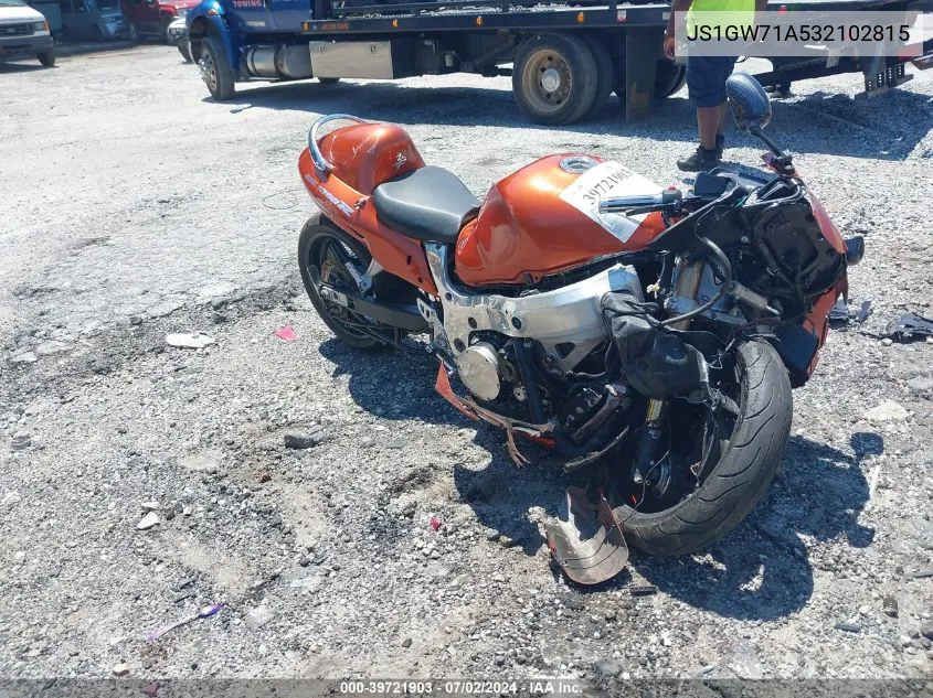 2003 Suzuki Gsx1300 R VIN: JS1GW71A532102815 Lot: 39721903