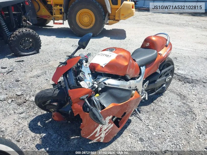 2003 Suzuki Gsx1300 R VIN: JS1GW71A532102815 Lot: 39721903