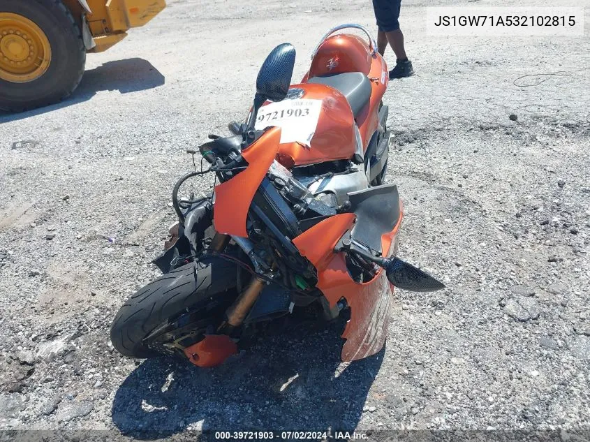 2003 Suzuki Gsx1300 R VIN: JS1GW71A532102815 Lot: 39721903