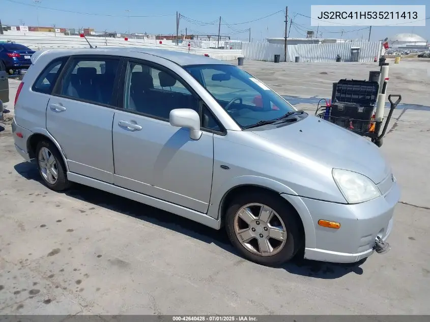 2003 Suzuki Aerio Sx VIN: JS2RC41H535211413 Lot: 42640428