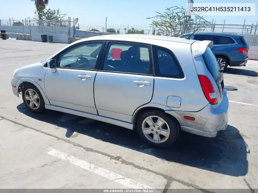 2003 Suzuki Aerio Sx VIN: JS2RC41H535211413 Lot: 42640428
