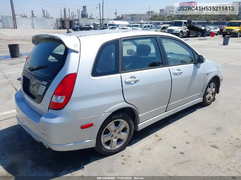 2003 Suzuki Aerio Sx VIN: JS2RC41H535211413 Lot: 42640428