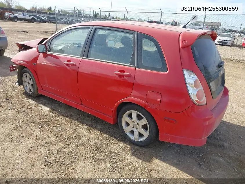 2005 Suzuki Aerio Sx VIN: JS2RD61H255300559 Lot: 30058139