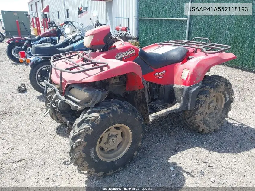 2005 Suzuki Lt-A700 Xk5 VIN: JSAAP41A552118193 Lot: 42582917