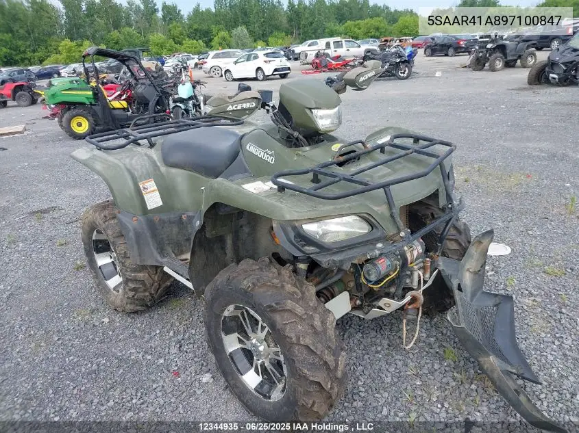 2009 Suzuki Lt-A750 X VIN: 5SAAR41A897100847 Lot: 12344935