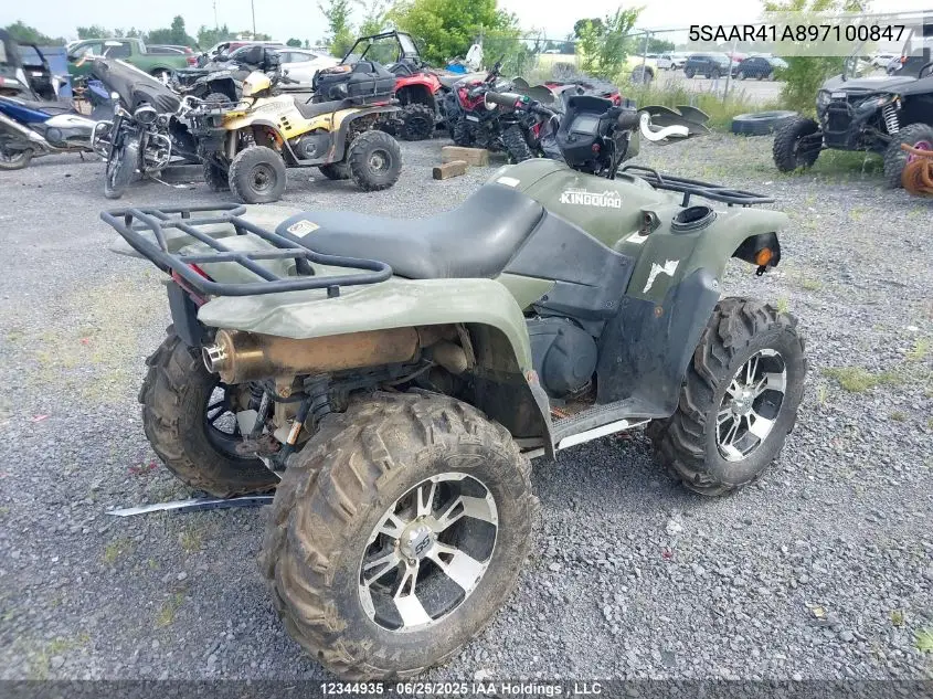 2009 Suzuki Lt-A750 X VIN: 5SAAR41A897100847 Lot: 12344935