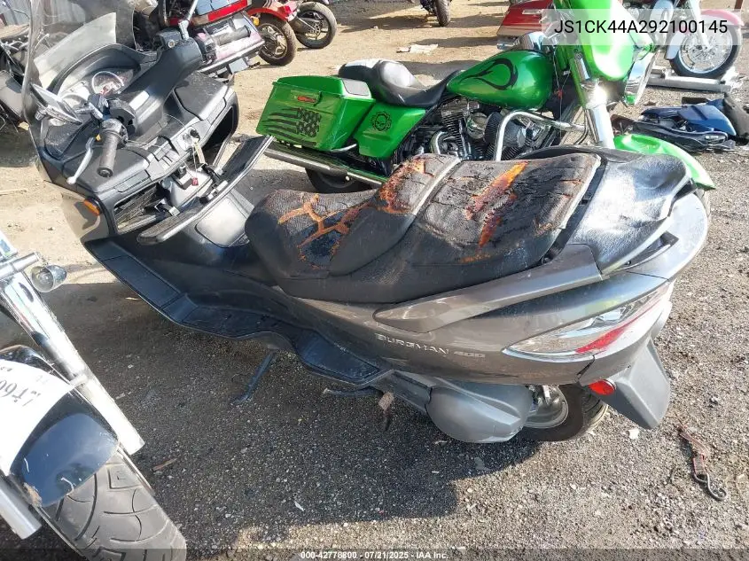 2009 Suzuki An400 VIN: JS1CK44A292100145 Lot: 42778800