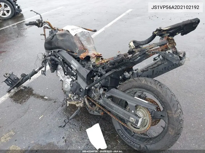 2013 Suzuki Dl650 A VIN: JS1VP56A2D2102192 Lot: 42240756