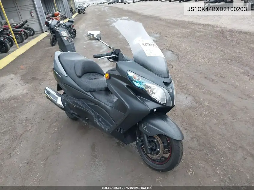 2013 Suzuki An400 A VIN: JS1CK44BXD2100203 Lot: 42788573