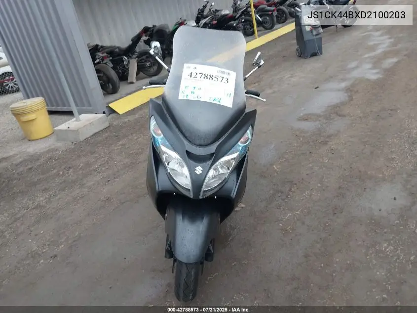 2013 Suzuki An400 A VIN: JS1CK44BXD2100203 Lot: 42788573