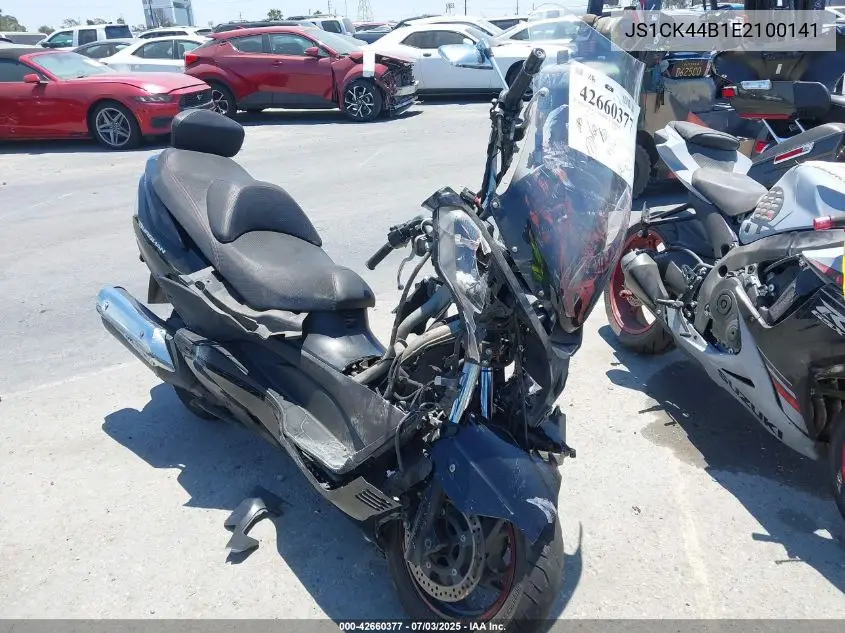 2014 Suzuki An400 A VIN: JS1CK44B1E2100141 Lot: 42660377