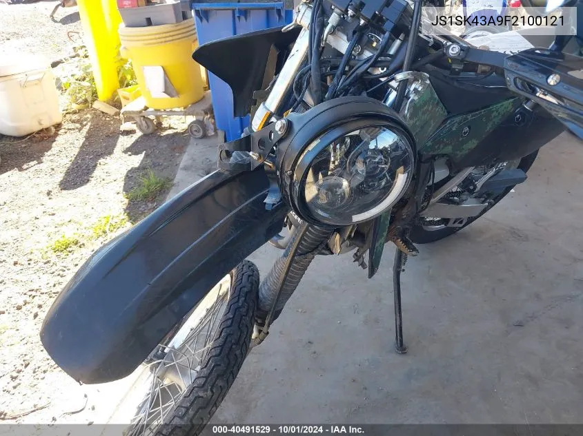 2015 Suzuki Dr-Z400 S VIN: JS1SK43A9F2100121 Lot: 40491529
