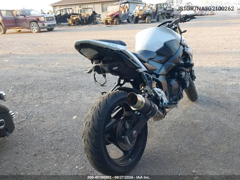 2016 Suzuki Gsx-S750 VIN: JS1GR7NA3G2100262 Lot: 40188002