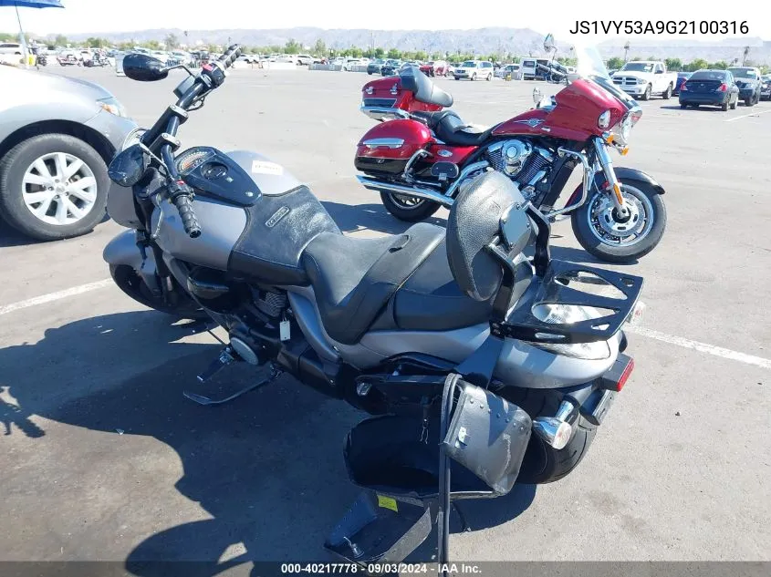 2016 Suzuki Vzr1800 VIN: JS1VY53A9G2100316 Lot: 40217778