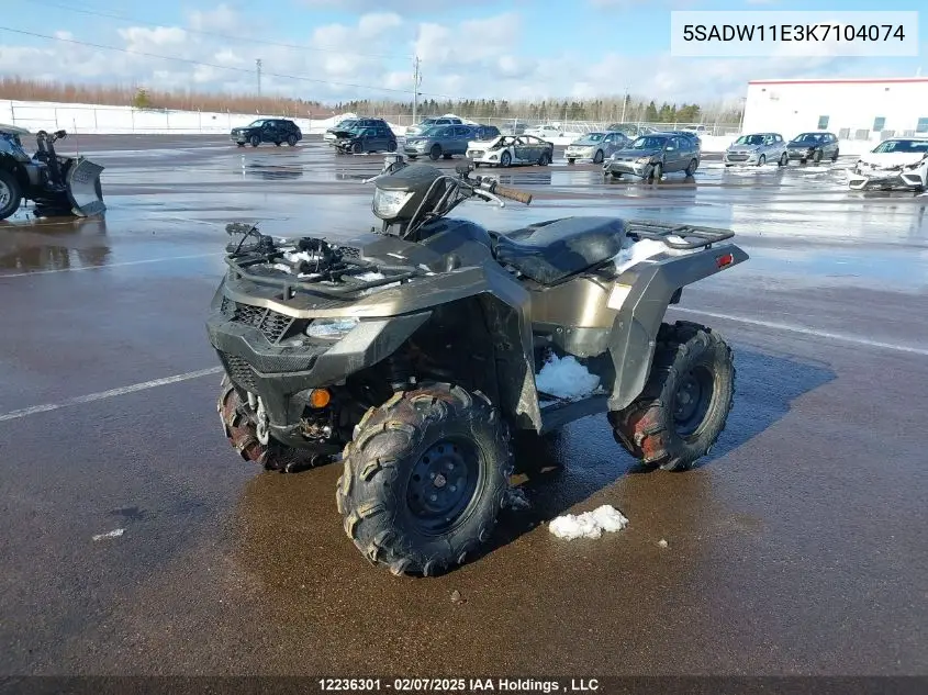 2019 Suzuki Lt-A750 Xp VIN: 5SADW11E3K7104074 Lot: 12236301