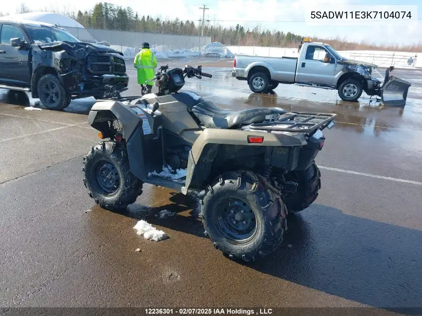 2019 Suzuki Lt-A750 Xp VIN: 5SADW11E3K7104074 Lot: 12236301