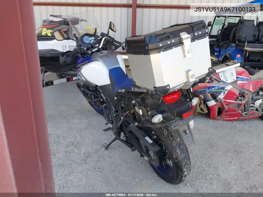 2019 Suzuki Dl1000 A/X VIN: JS1VU51A9K7100133 Lot: 42779503