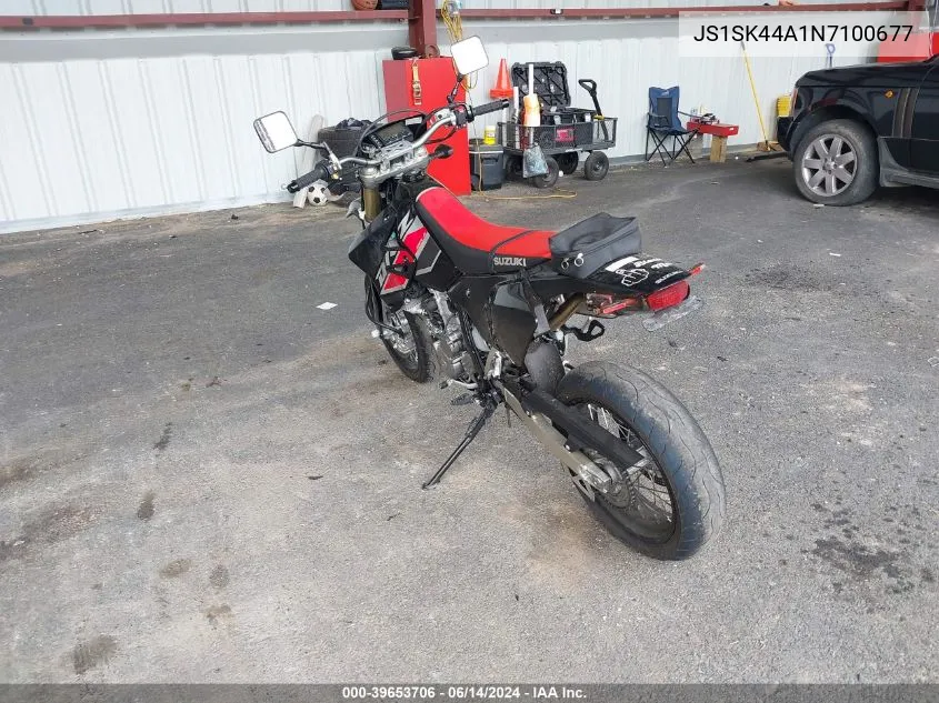 2022 Suzuki Dr-Z400 Sm VIN: JS1SK44A1N7100677 Lot: 39653706