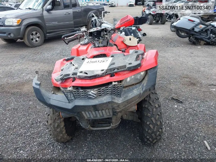 2022 Suzuki Lt-A750 Xp VIN: 5SADW11E5N7100340 Lot: 42603287