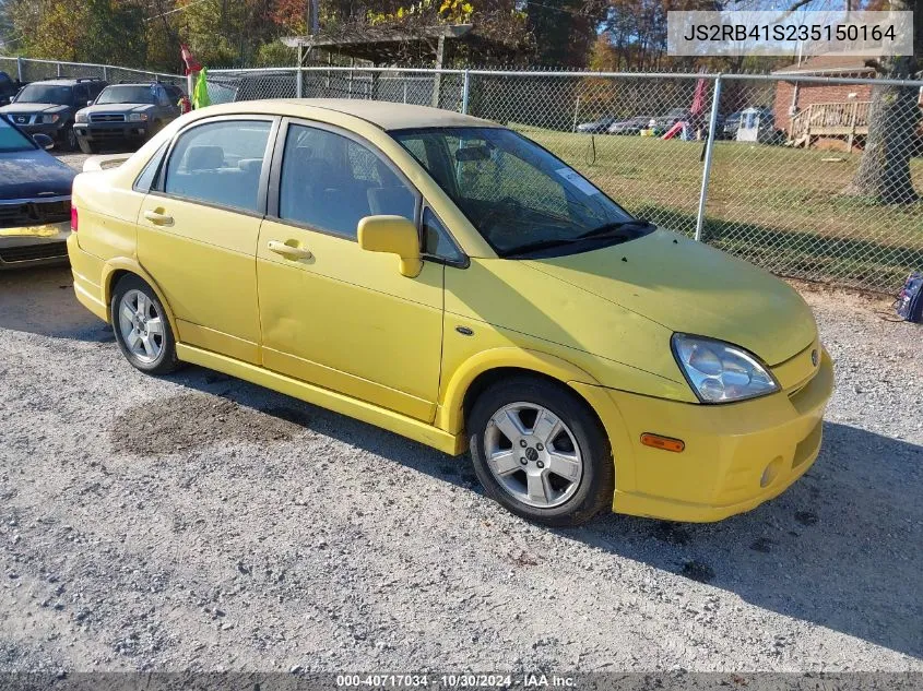 2003 Suzuki Aerio Gs VIN: JS2RB41S235150164 Lot: 40717034