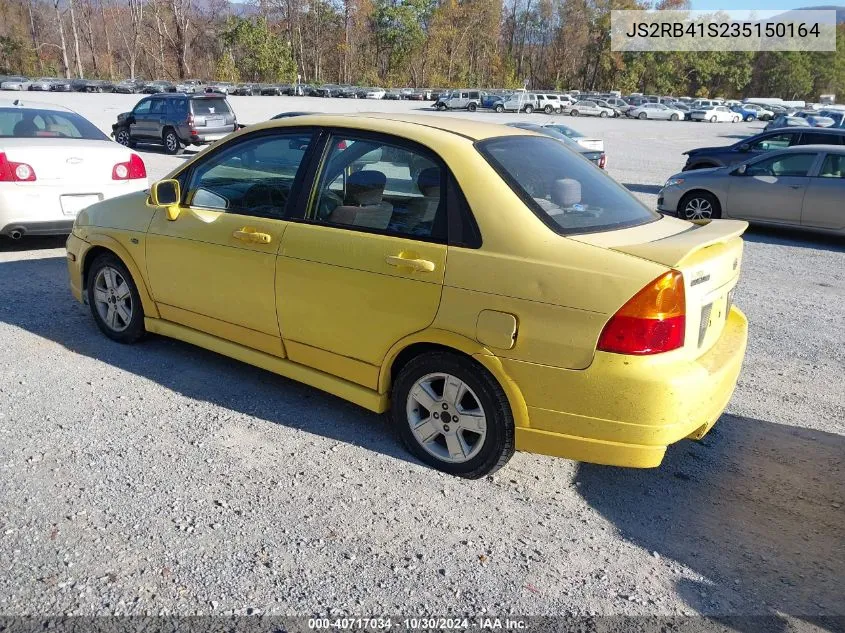 2003 Suzuki Aerio Gs VIN: JS2RB41S235150164 Lot: 40717034