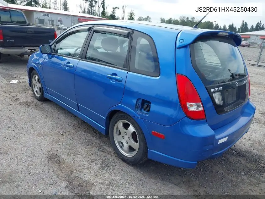 2004 Suzuki Aerio Sx VIN: JS2RD61HX45250430 Lot: 42629007