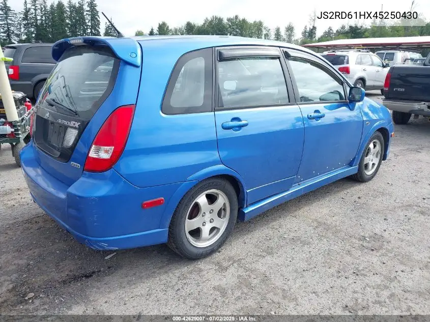 2004 Suzuki Aerio Sx VIN: JS2RD61HX45250430 Lot: 42629007