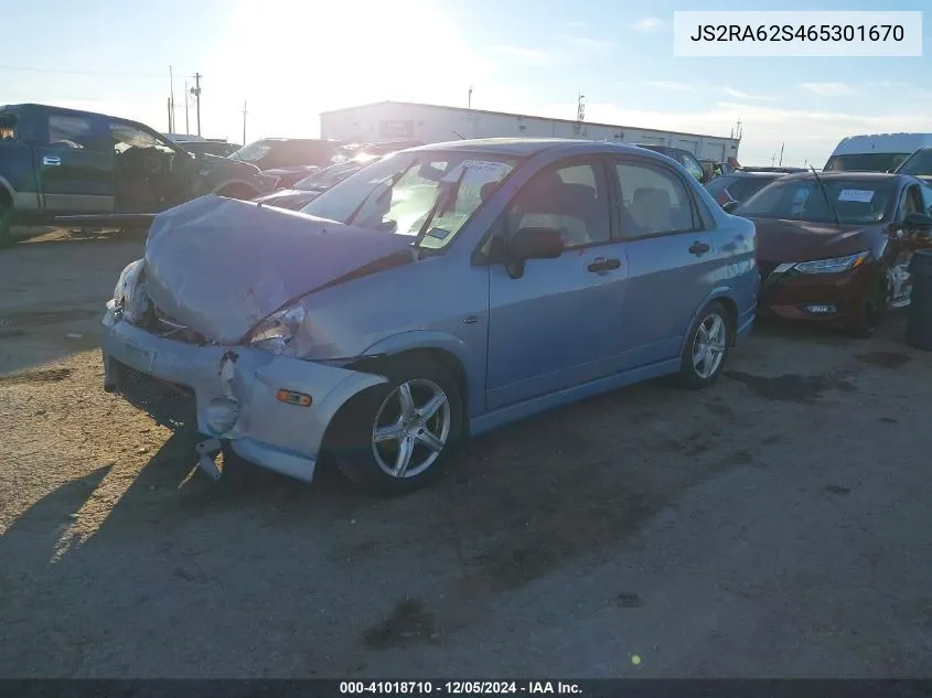 2006 Suzuki Aerio Premium VIN: JS2RA62S465301670 Lot: 41018710