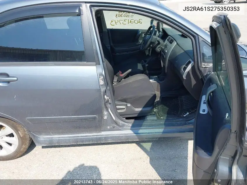 2007 Suzuki Aerio S VIN: JS2RA61S275350353 Lot: 20213743
