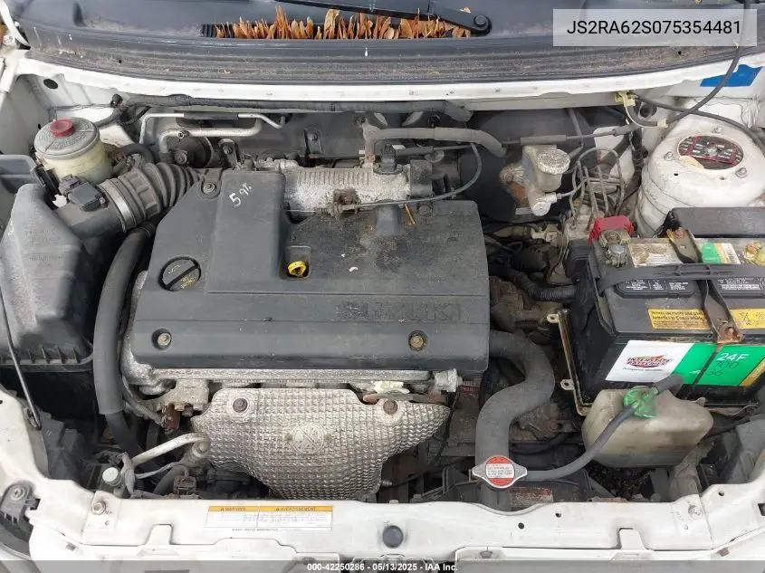 2007 Suzuki Aerio VIN: JS2RA62S075354481 Lot: 42250286