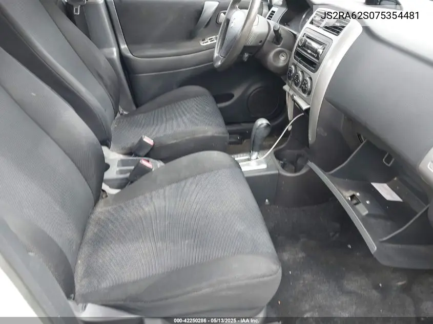2007 Suzuki Aerio VIN: JS2RA62S075354481 Lot: 42250286