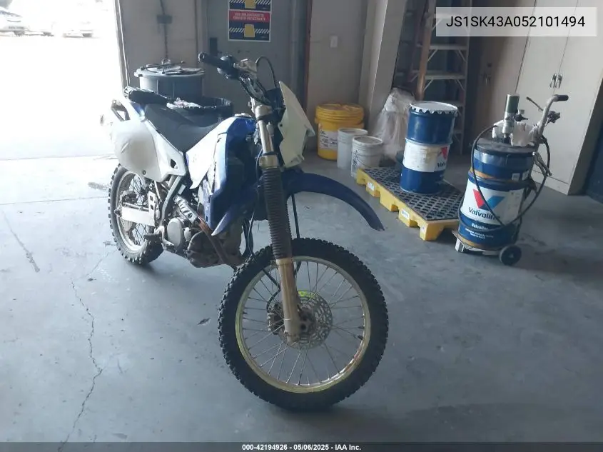 2005 Suzuki Dr-Z400 S VIN: JS1SK43A052101494 Lot: 42194926