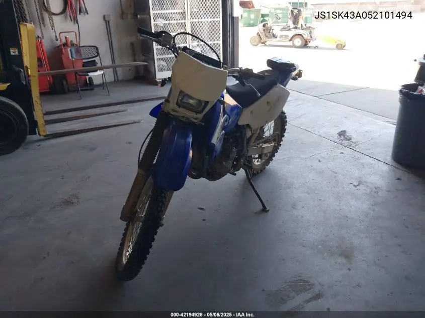 2005 Suzuki Dr-Z400 S VIN: JS1SK43A052101494 Lot: 42194926