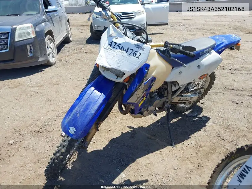 2005 Suzuki Dr-Z400 S VIN: JS1SK43A352102168 Lot: 42564762