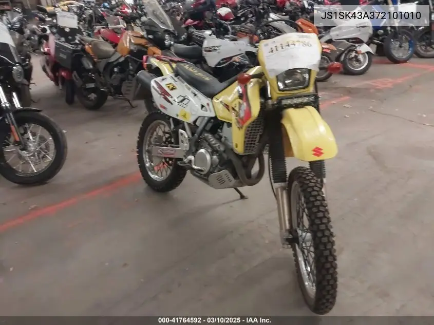 2007 Suzuki Dr-Z400 S VIN: JS1SK43A372101010 Lot: 41764592