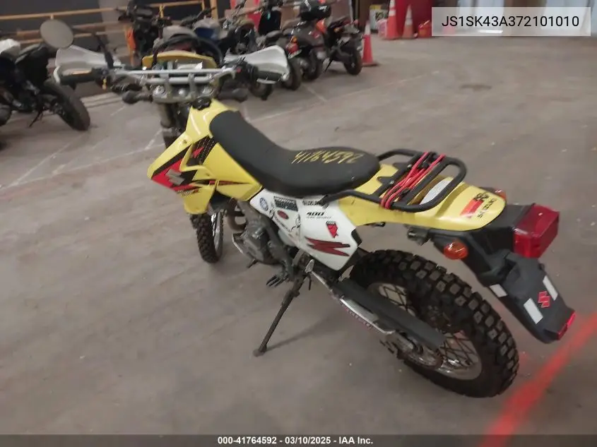 2007 Suzuki Dr-Z400 S VIN: JS1SK43A372101010 Lot: 41764592