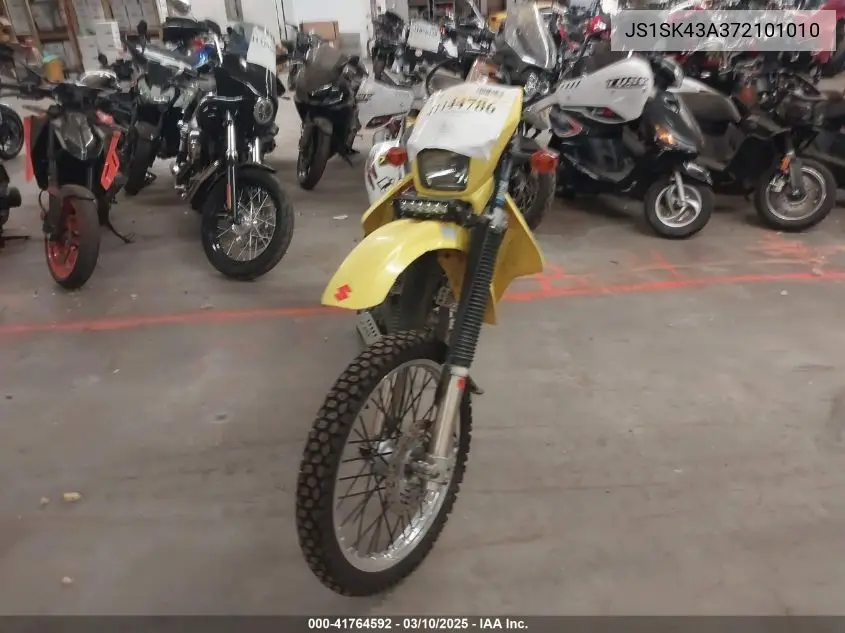 2007 Suzuki Dr-Z400 S VIN: JS1SK43A372101010 Lot: 41764592