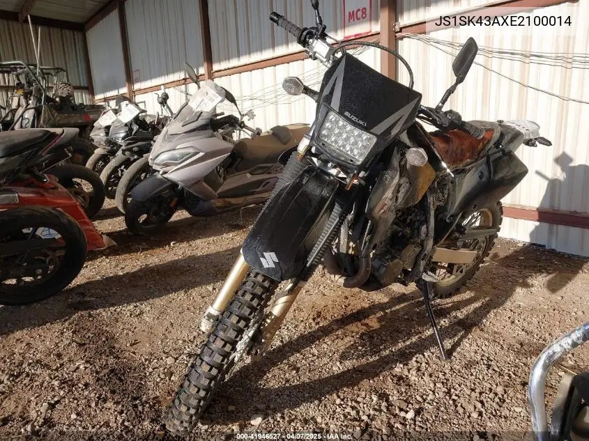 2014 Suzuki Dr-Z400 S VIN: JS1SK43AXE2100014 Lot: 41946527