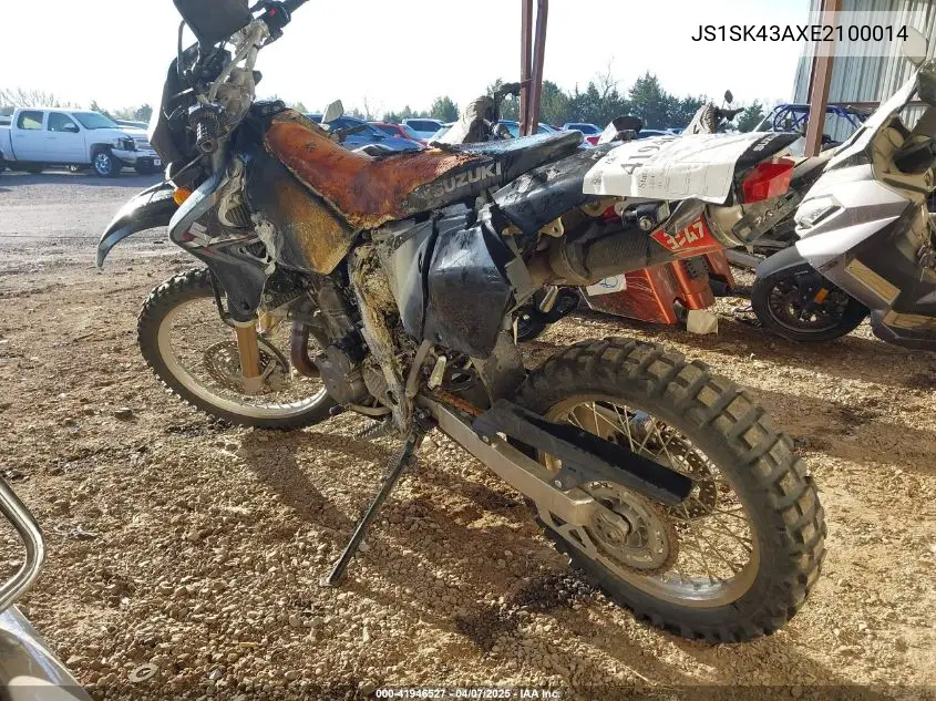 2014 Suzuki Dr-Z400 S VIN: JS1SK43AXE2100014 Lot: 41946527