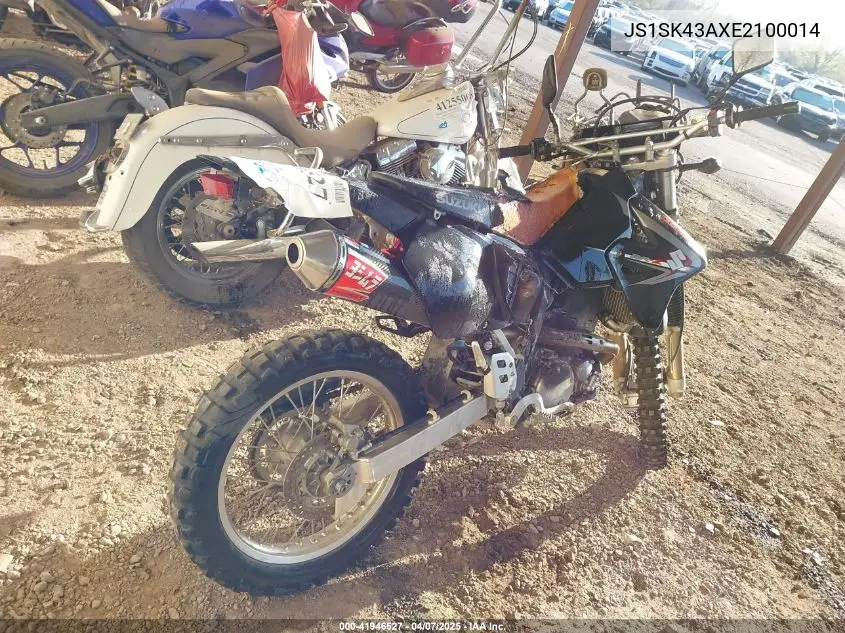 2014 Suzuki Dr-Z400 S VIN: JS1SK43AXE2100014 Lot: 41946527