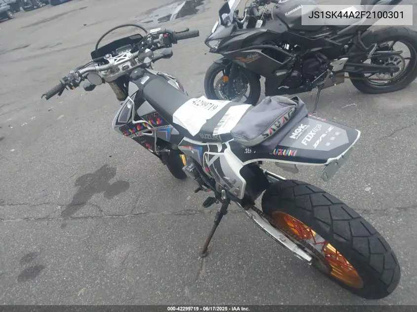 2015 Suzuki Dr-Z400 Sm VIN: JS1SK44A2F2100301 Lot: 42299719