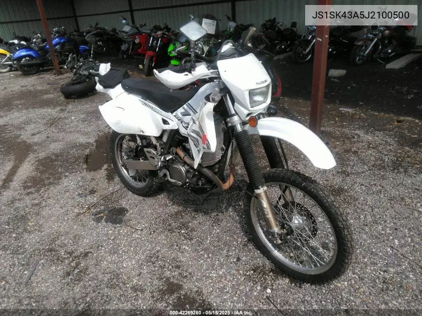 2018 Suzuki Dr-Z400 S VIN: JS1SK43A5J2100500 Lot: 42269260