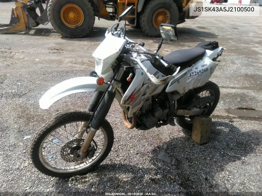 2018 Suzuki Dr-Z400 S VIN: JS1SK43A5J2100500 Lot: 42269260