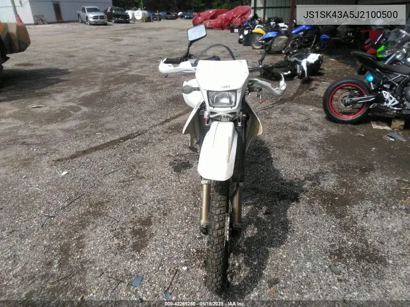 2018 Suzuki Dr-Z400 S VIN: JS1SK43A5J2100500 Lot: 42269260