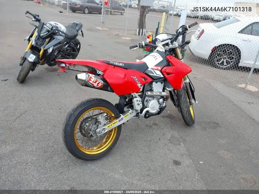 2019 Suzuki Dr-Z400 Sm VIN: JS1SK44A6K7101318 Lot: 41950021