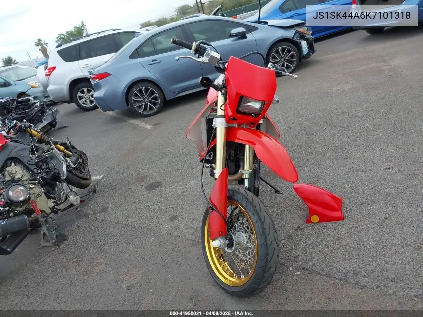2019 Suzuki Dr-Z400 Sm VIN: JS1SK44A6K7101318 Lot: 41950021