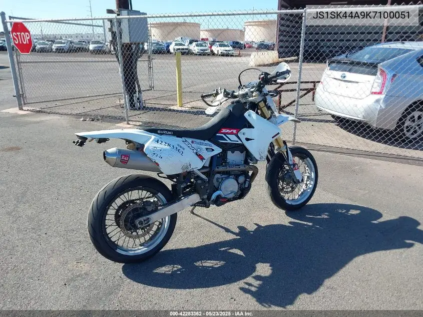 2019 Suzuki Dr-Z400 Sm VIN: JS1SK44A9K7100051 Lot: 42283362